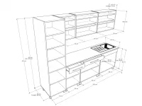 Lea konyha 260-60 lábas méretrajz